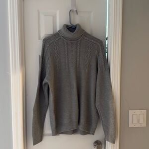 Gray club room sweater